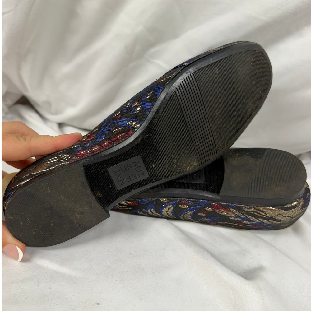Naturalizer Emiline Womens Comfortable Fashion Flat Loafer Shoes - Black Multi - Picture 10 of 10